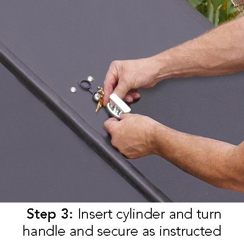 Basement Door Keyed Lock Kit